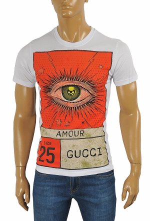 GUCCI cotton T-shirt with print #234