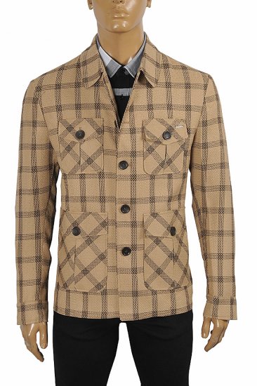 BURBERRY Men's 5-button blazer coat jacket 57 - Click Image to Close
