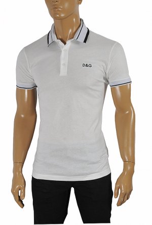 DOLCE & GABBANA men's polo shirt with embroidery 467