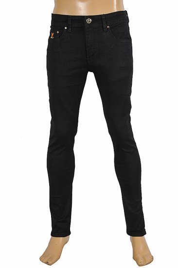 LOUIS VUITTON Men Slim Fit Jeans In Black 1 - Click Image to Close