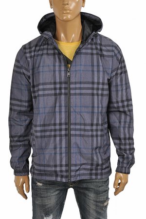 BURBERRY Men's windbreaker hooded jacket 56
