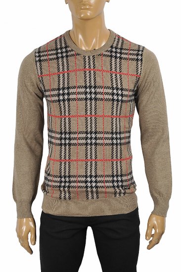 BURBERRY Men's Round Neck Knitted Sweater 280 - Click Image to Close