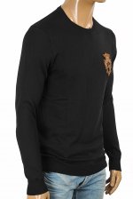DOLCE & GABBANA men's sweater with patch logo appliquÃ© 254