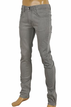GUCCI Men's fitted stretch jeans with metal batch #95