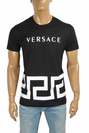 VERSACE men's t-shirt with front logo print 120