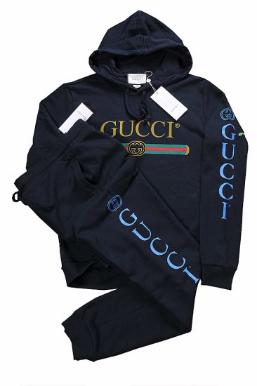 navy blue gucci tracksuit