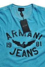 ARMANI JEANS Men's Crewneck Short Sleeve Tee #82