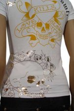 ED HARDY by Christian Audigier Multi Print Lady's Tee #22