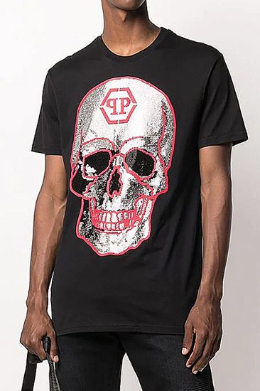Philipp Plein rhinestone skull crew neck t-shirt 10 - Click Image to Close