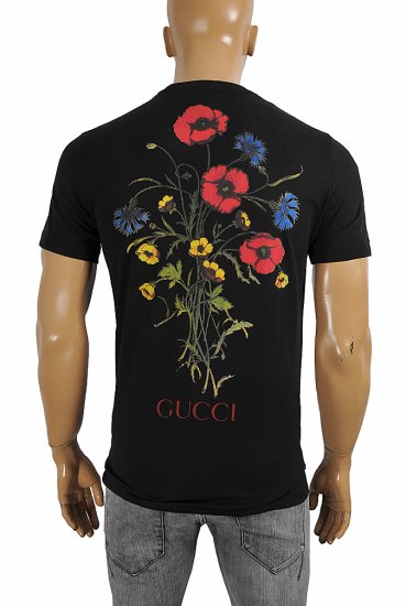 gucci t shirt with flower on back