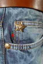 GUCCI Lady's Jeans With Belt #7