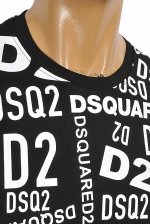 DSQUARED2 Men's logo sticker print t-shirt 15