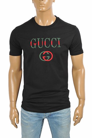 GUCCI cotton T-shirt with front print 272 - Click Image to Close