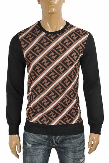 FENDI men's round neck FF print sweater 31 - Click Image to Close