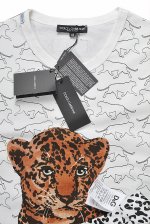 DOLCE & GABBANA T-Shirt with leopard print #253