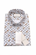 GUCCI GG tiger men's dress shirt 410