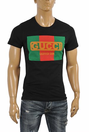 GUCCI cotton T-shirt with front print 255