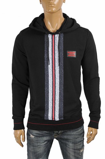 BURBERRY men's cotton hoodie in black 281 - Click Image to Close