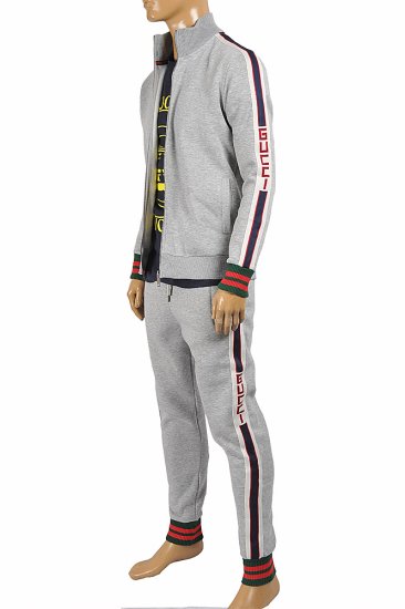GUCCI Men's jogging suit with red and green stripes 183 - Click Image to Close