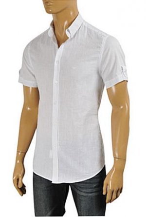 EMPORIO ARMANI Men's Short Sleeve Shirt #252