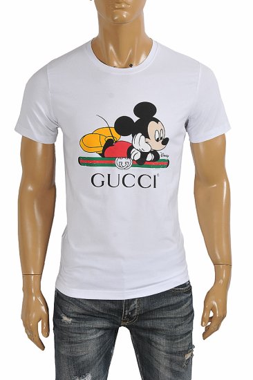 DISNEY x GUCCI men's T-shirt with front vintage logo 273 - Click Image to Close