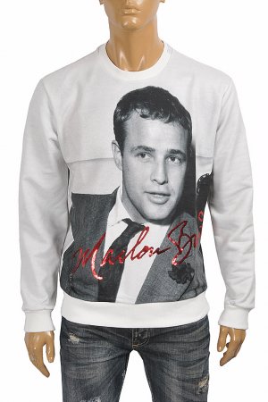 DOLCE & GABBANA men's sweatshirt with front print 255