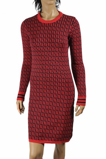 FENDI soft knitted long sleeve dress 34