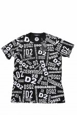 DSQUARED2 Men's logo sticker print t-shirt 15