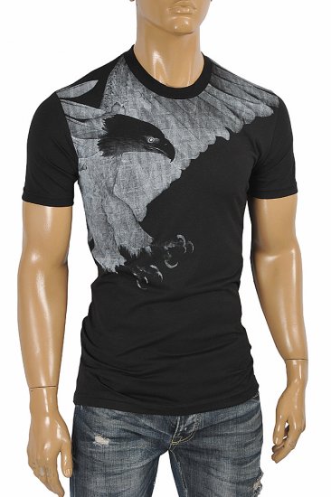EMPORIO ARMANI Men's T-Shirt With Front Print 122 - Click Image to Close