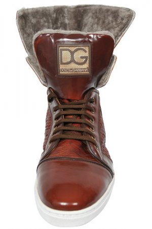 DOLCE & GABBANA Men's High Leather Shoes #235