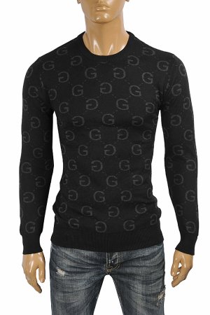GUCCI men GG knitted sweater in black 117