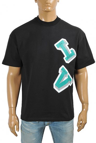 LOUIS VUITTON men's monogram print t-shirt 21 - Click Image to Close