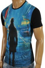 ARMANI JEANS Men's Short Sleeve Tee In Navy Blue #93