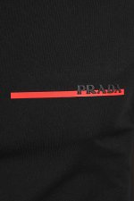 PRADA Men's cotton t-shirt with front logo appliquÃ© 109