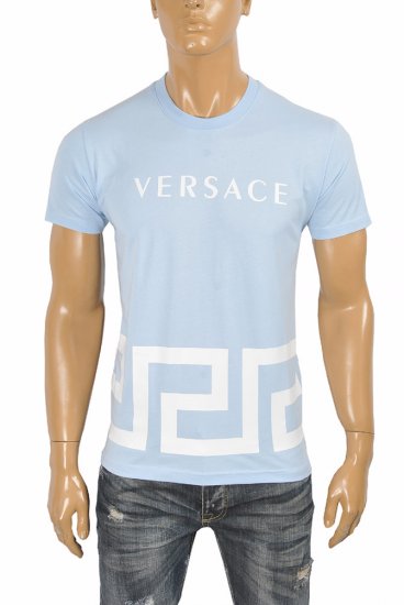 VERSACE men's t-shirt with front logo print 121 - Click Image to Close