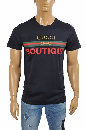 GUCCI Men’s Boutique print T-shirt 298