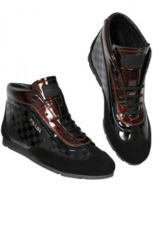 PRADA Men's High Leather Shoes #236
