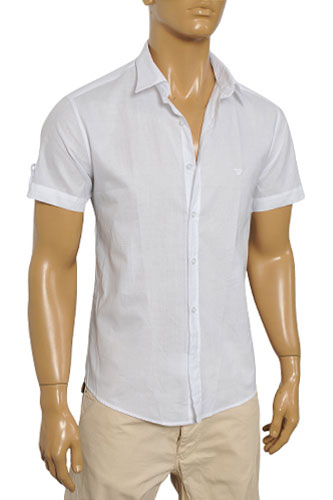EMPORIO ARMANI Men's Short Sleeve Shirt 