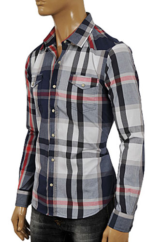 ARMANI JEANS Men's Button Up Casual Shirt #229 - Click Image to Close