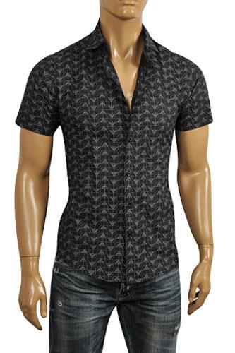 EMPORIO ARMANI Men's Short Sleeve Shirt #235 - Click Image to Close