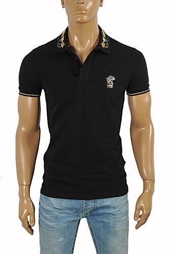 CAVALLI CLASS men's polo shirt with collar embroidery #371 - Click Image to Close