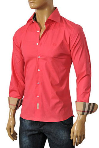 BURBERRY Men's Dress Shirt #76 - Click Image to Close