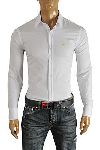 FENDI Men's Button Down Shirt In White #14