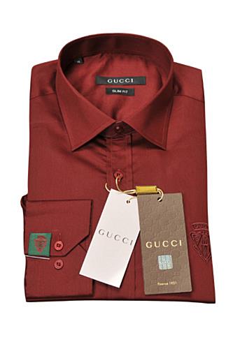red gucci dress shirt
