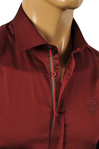 burgundy gucci shirt
