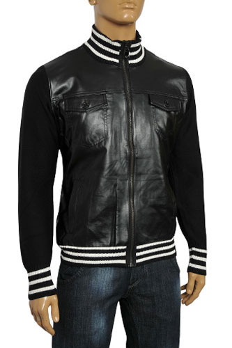 EMPORIO ARMANI Artificial Leather Cotton/Jacket #94 - Click Image to Close