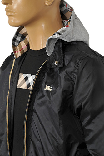 burberry hooded jacket men's