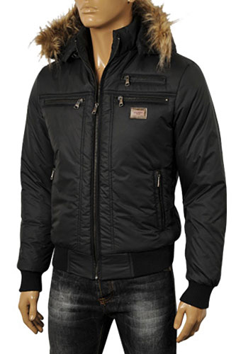 DOLCE & GABBANA Men's Hooded Warm Jacket #394 - Click Image to Close
