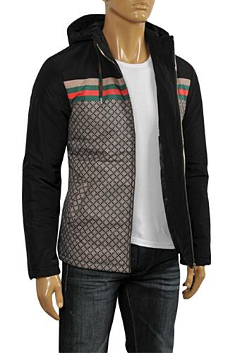 GUCCI Men's Hooded Warm Jacket #140 - Click Image to Close