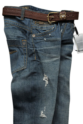 EMPORIO ARMANI Men's Washed Jeans With 